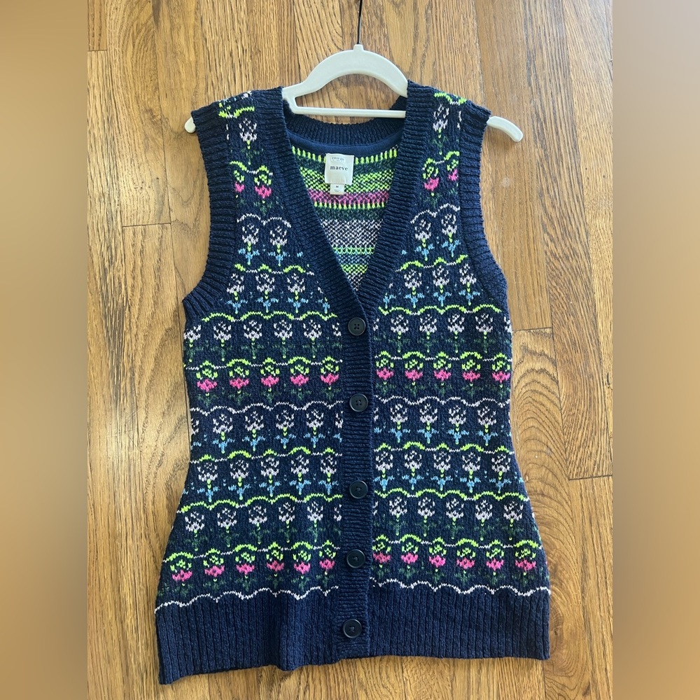 Maeve Knit Sweater Vest Anthropologie